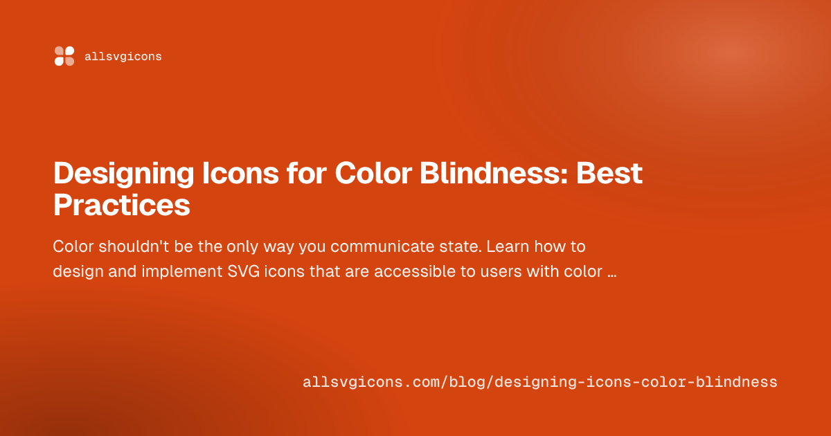 Designing Icons for Color Blindness: Best Practices