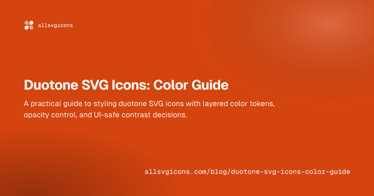 Duotone SVG Icons: Color Guide