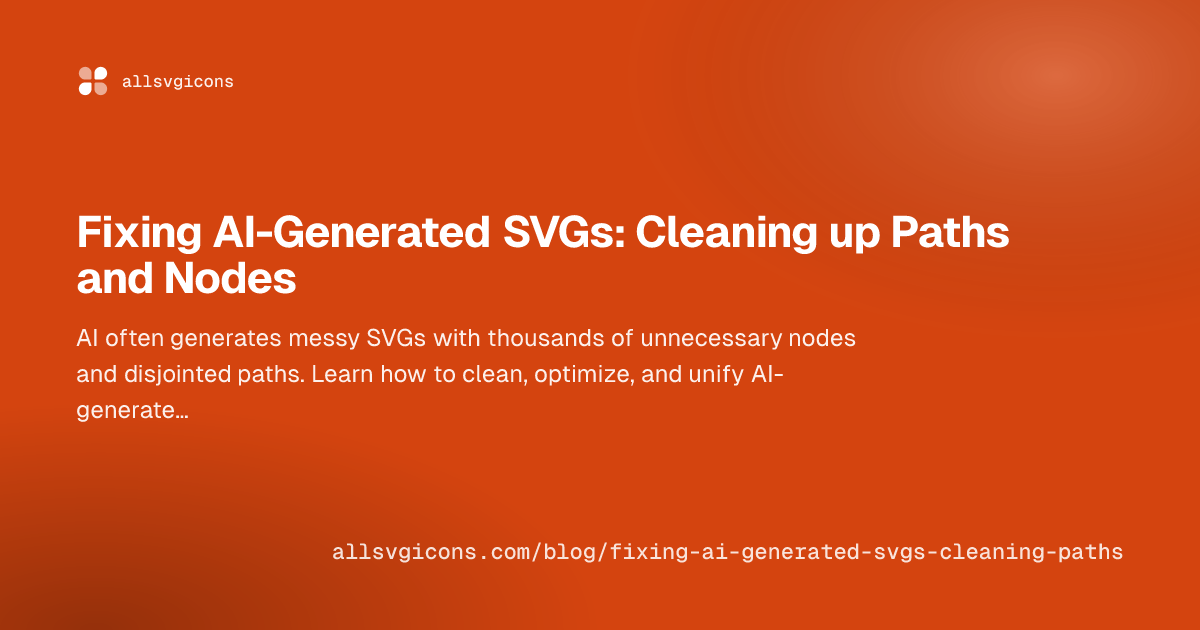 Fixing AI-Generated SVGs: Cleaning up Paths and Nodes