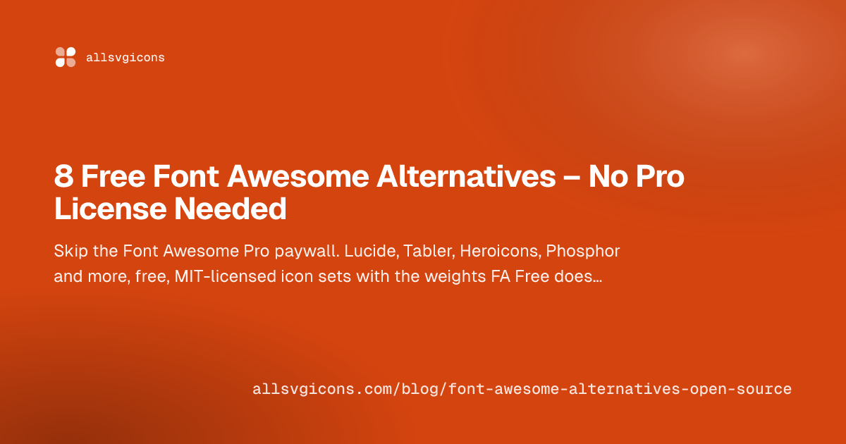 8 Free Font Awesome Alternatives – No Pro License Needed