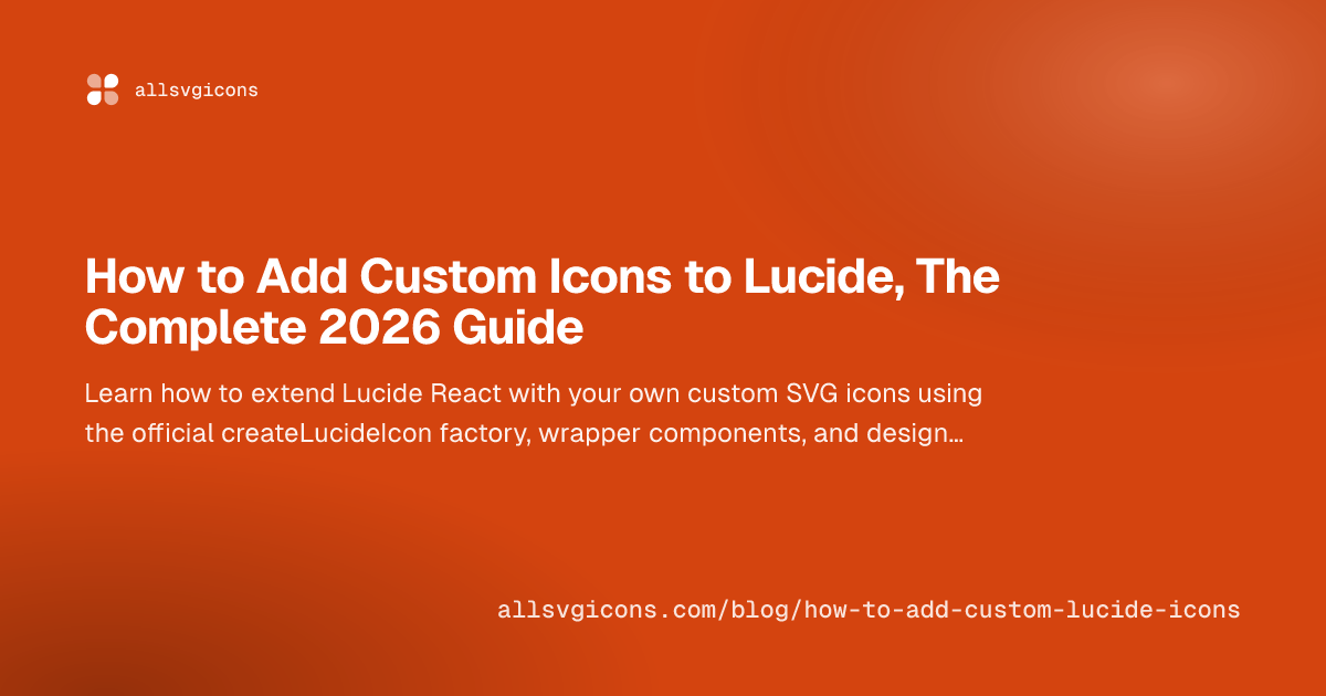 How to Add Custom Icons to Lucide, The Complete 2026 Guide