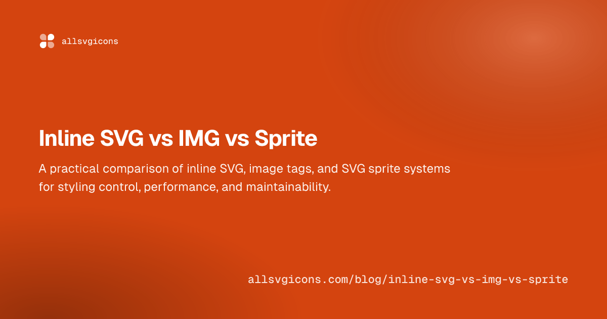 Inline SVG vs IMG vs Sprite
