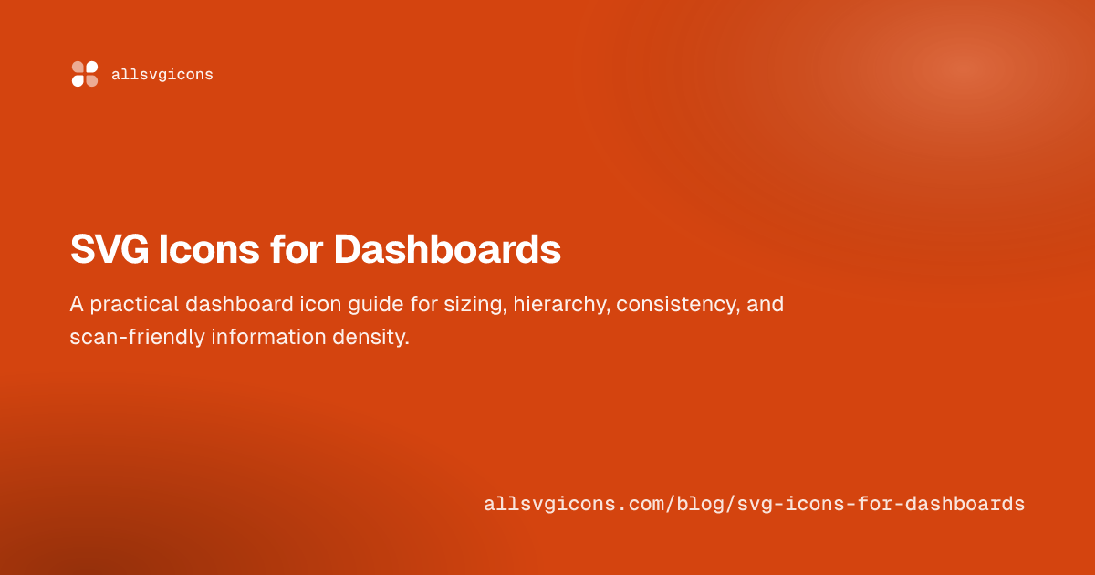 SVG Icons for Dashboards