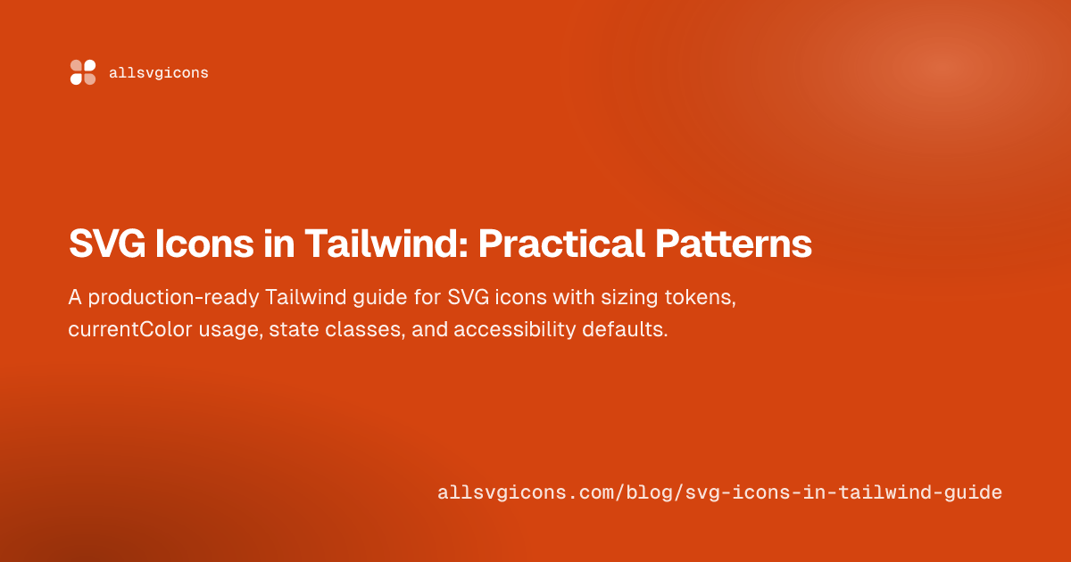 SVG Icons in Tailwind: Practical Patterns