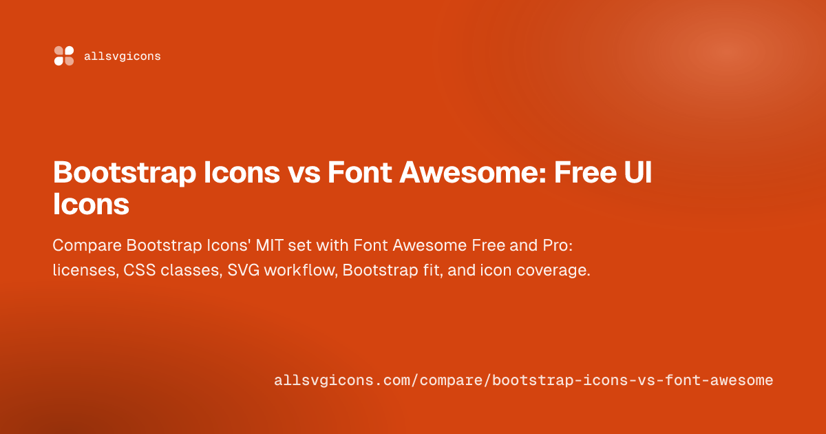 Bootstrap Icons vs Font Awesome: Free UI Icons