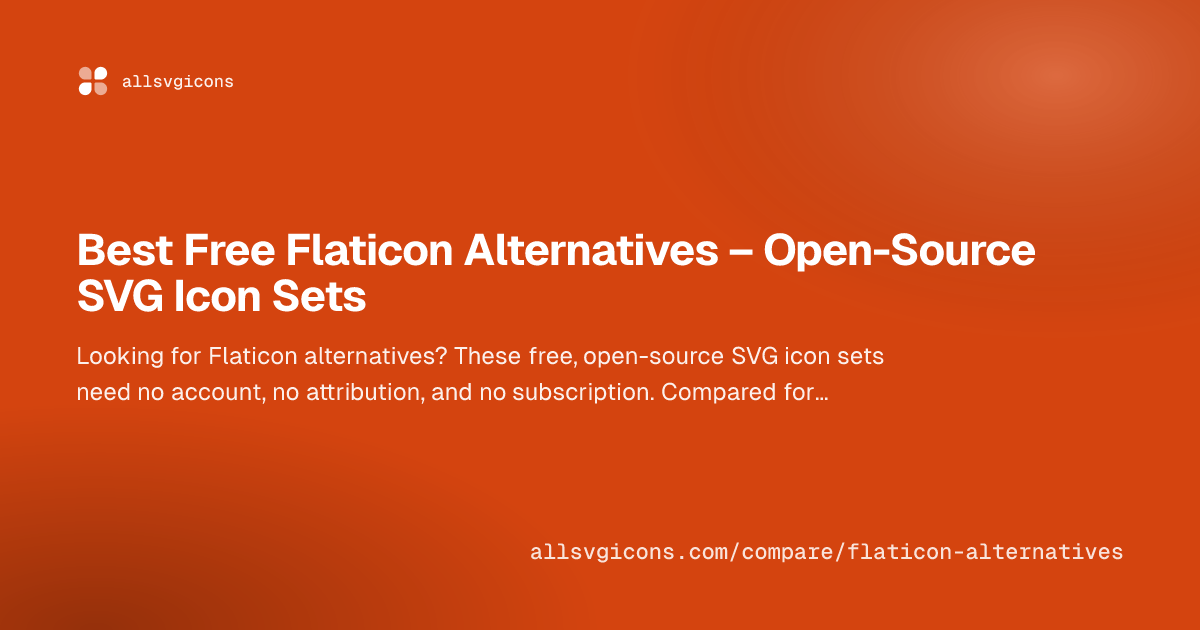 Best Free Flaticon Alternatives – Open-Source SVG Icon Sets