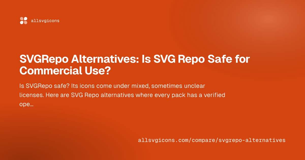 SVGRepo Alternatives: Is SVG Repo Safe for Commercial Use?