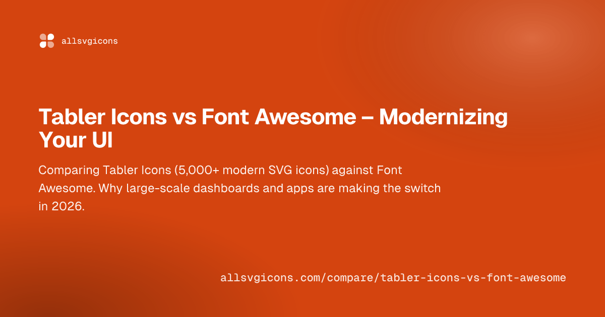Tabler Icons vs Font Awesome – Modernizing Your UI